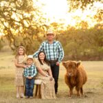  Mini Highland cow with family